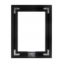 Rear View - Matte Black - iPad Air 1 & 2 Wall Frame / Mount / Enclosure