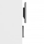 Disassembled View | Enclosed iPad Air 1, Air 2, Pro 9.7, & iPad 9.7 (5th / 6th Gen) ChargeDOCK Wall Mount [Side Ortho View] - Light Grey
