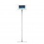 Fixed VESA Floor Stand - iPad Air 1 & 2, 9.7-inch iPad Pro - White [Full Front View]
