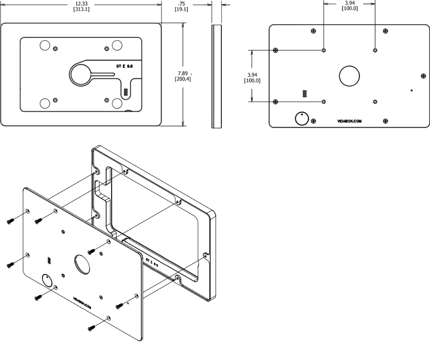 VidaMount VESA EnclosureSamsung Galaxy Tab E 9.6 Dimensions