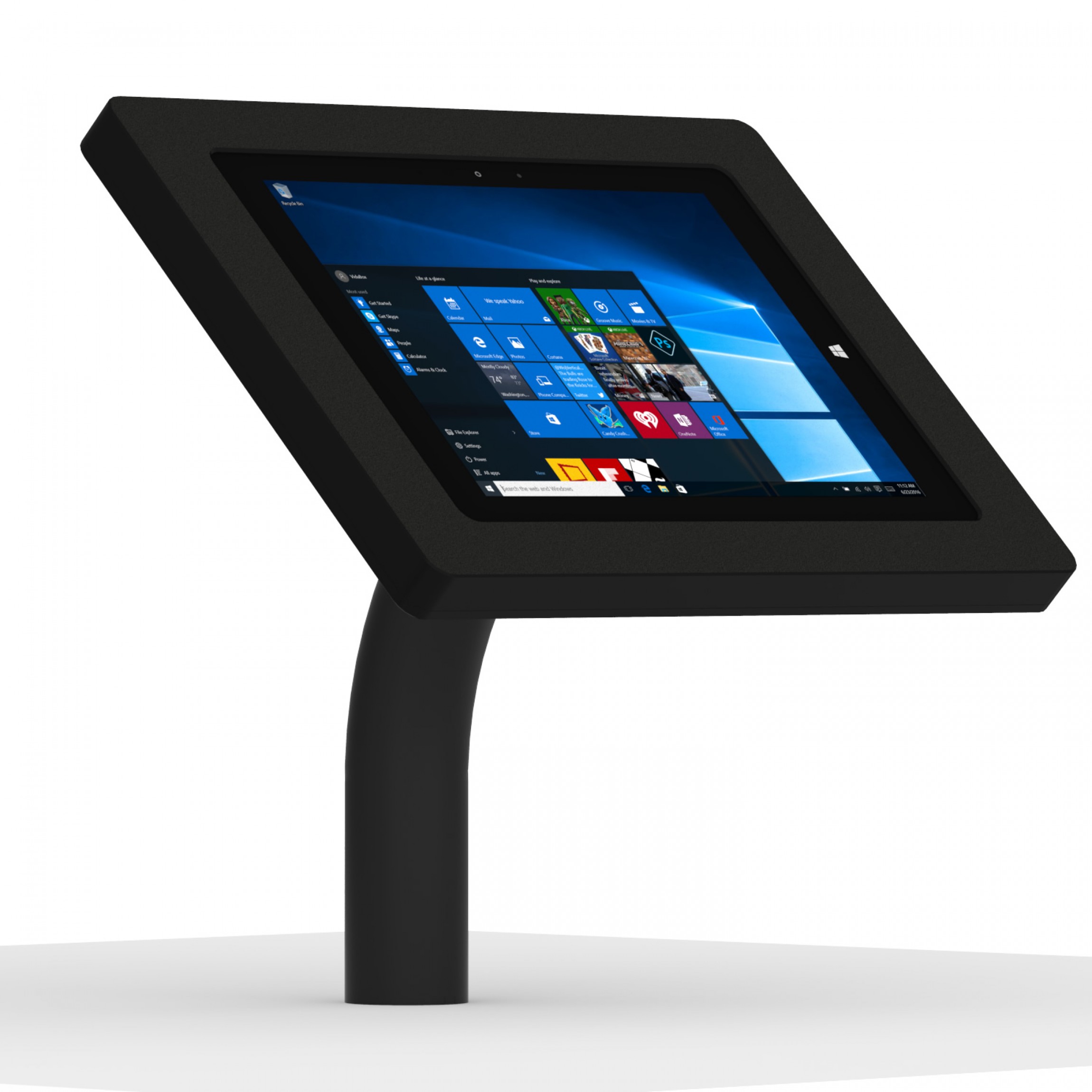 VidaMount Microsoft Surface 3 Black Enclosure w. Fixed Desk/Wall