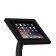 Fixed VESA Floor Stand - iPad 2, 3 & 4 - Black [Tablet Front Isometric View]