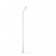 Fixed VESA Floor Stand - White [Full Side View]