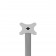 Fixed VESA Floor Stand - Light Grey [Head Front View]