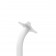 Fixed VESA Floor Stand - White [Back Iso Head View]