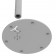 Fixed VESA Floor Stand - Light Grey [Assembly Base Iso View]