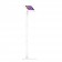 Fixed VESA Floor Stand - iPad Mini (6th Gen) - White [Full Front Isometric View]