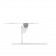 Adjustable Flip Mounting Bracket with Upward Tilt [Side Ortho View] - White