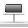 Flexible Enclosed Samsung Galaxy Tab A11+ 11" Desk / Table Mount [Front Ortho View] - White