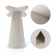 Detail View - 3D Print Pattern | "Lite" Fixed Desk / Table Mount [Rear Ortho View] - White