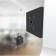 Disassembled View | Tilting Enclosed Samsung Galaxy Tab A11+ 11" Removable Glass Mount [Behind-the-tablet View] - Black