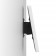 Angled Forward | Tilting Enclosed Microsoft Surface Pro 12 Wall Mount [Side Ortho View] - White