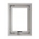 Rear View - Florentine Silver - iPad mini 1, 2, & 3 Wall Frame / Mount / Enclosure