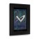 Front Iso View - Matte Black - iPad 2, 3, 4 Wall Frame / Mount / Enclosure