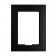 Front View - Matte Black - iPad mini 1, 2, & 3 Wall Frame / Mount / Enclosure