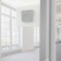 Removable Fixed Glass Mount - iPad 2, 3, 4 - White [Behind Glass View]