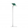 Fixed VESA Floor Stand - 10.5-inch iPad Pro - White [Full Front Isometric View]
