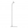 Fixed VESA Floor Stand - White [Full Side View]