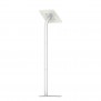 Fixed VESA Floor Stand - iPad 2, 3 & 4 - White [Full Back Isometric View]