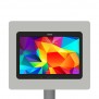 Fixed VESA Floor Stand - Samsung Galaxy Tab 4 10.1- Light Grey [Tablet Front 45 Degrees]