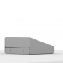 Fixed Tilted Vesa Wall / Surface Mount - 15° angle - Light Grey [Table - Back Isometric View]