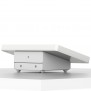 Fixed Tilted 15° Desk / Surface Mount - Samsung Galaxy Tab E 8.0 - White [Back Isometric View]