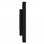 Permanent Fixed Glass Mount - iPad Mini 1, 2 & 3 - Black [Side View]
