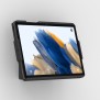 Fixed Tilted 15° Open Wall Mount - Samsung Galaxy Tab A8 10.5 - Black [Front Isometric View]