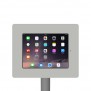 Fixed VESA Floor Stand - iPad 2, 3 & 4 - Light Grey [Tablet Front 45 Degrees]