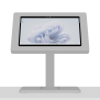 Portable 360 Rotating & Tilting Enclosed Microsoft Surface Pro 9, 10, & 11 Stand [Front Ortho View] - Light Grey