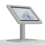 Portable 360 Rotating & Tilting Enclosed Microsoft Surface Pro 9, 10, & 11 Stand [Front Iso View] - Light Grey