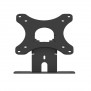 Adjustable Flip Mounting Bracket [Front Ortho View] - Black