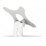 Adjustable Flip Mounting Bracket [Rear Iso View] - White