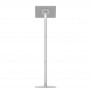 Enclosed Microsoft Surface Pro 12 Fixed Floor Stand [Rear Ortho View] - Light Grey
