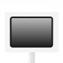 Enclosure Detail | Enclosed Microsoft Surface Pro 12 Fixed Floor Stand [Front Top Ortho View] - White