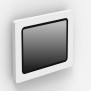 Fixed Enclosed Microsoft Surface Pro 12 Wall Mount [Front Iso View] - White