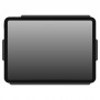 Tilting Open Samsung Galaxy Tab A7 10.4" Wall Mount [Front Ortho View] - Black