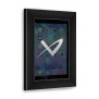 Front Iso View - Black Metalline - iPad Air 1 & 2 Wall Frame / Mount / Enclosure