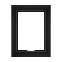 Front View - Black Metalline - iPad Air 1 & 2 Wall Frame / Mount / Enclosure