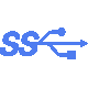 USB-C Superspeed Icon