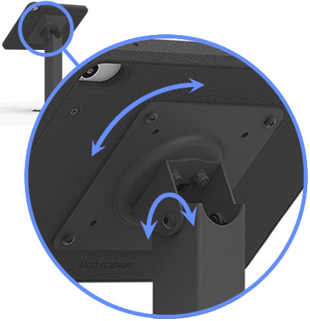 How the 360 Tilting & Rotating Desk Display Works