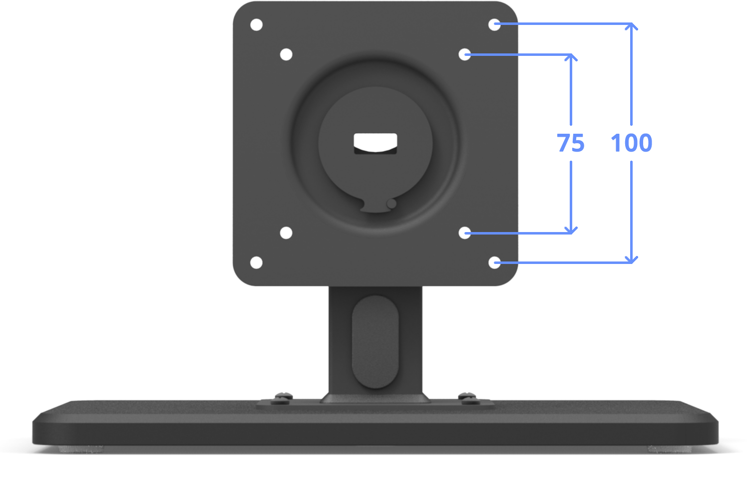 VESA 100-75 Compatible Surface Mount
