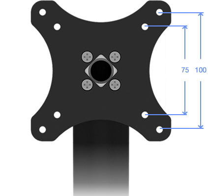 VESA 100-75 Compatible Surface Mount