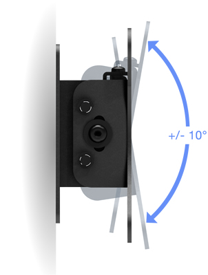 VESA 100-75 Compatible Tilting Wall Mount