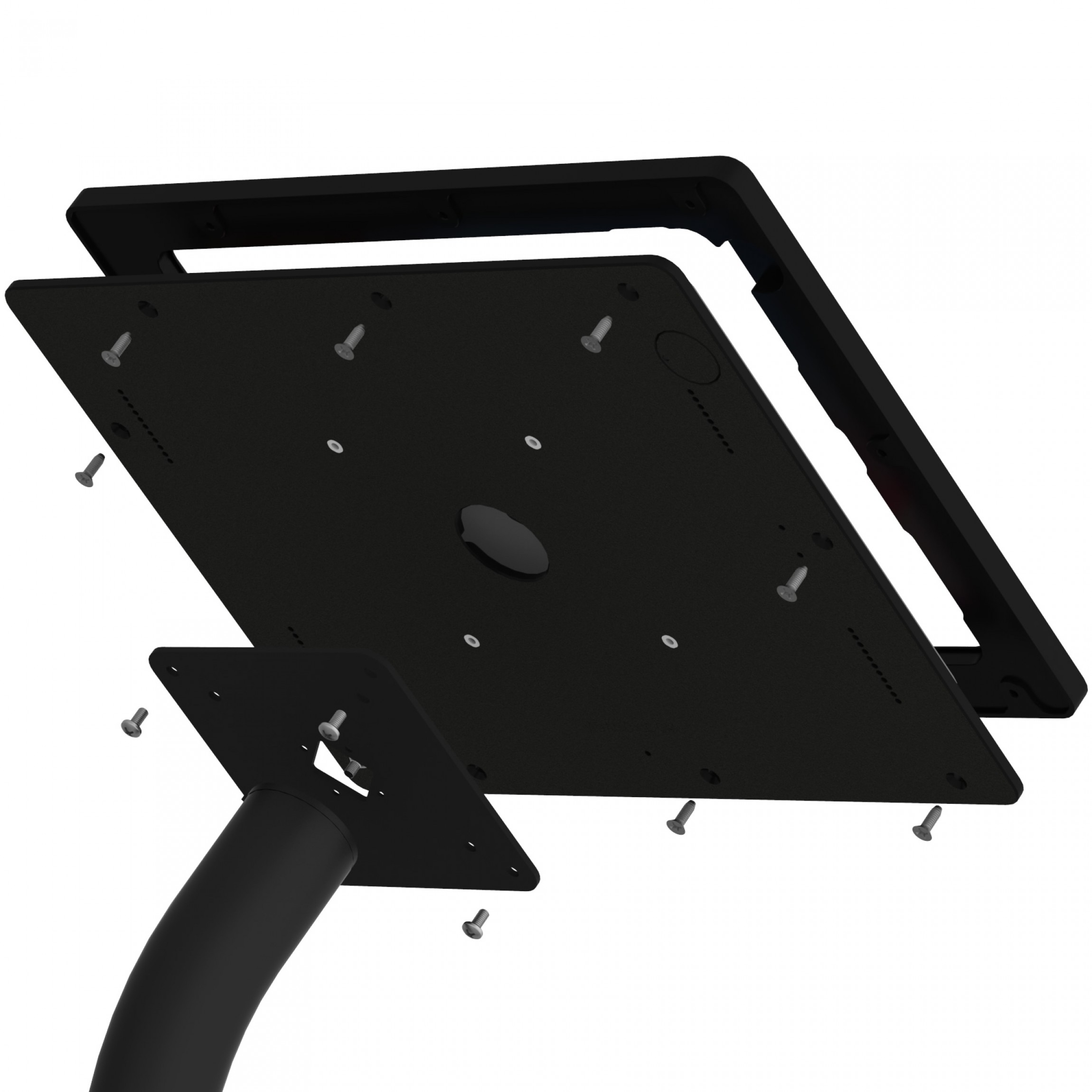 VidaMount 12.9inch iPad Pro 3rd Gen Black Enclosure w. Fixed Floor