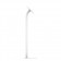 Fixed VESA Floor Stand - 10.2-inch iPad 7th Gen - White [Full Side View]