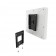 Permanent Fixed Glass Mount - Samsung Galaxy Tab A 10.1 (2019 version) - White [Assembly View 1]