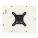 Removable Tilting Glass Mount - iPad 2, 3, 4 - White [Back]