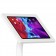 Fixed VESA Floor Stand - 12.9-inch iPad Pro 4th Gen- White [Tablet Front Isometric View]