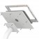 Fixed VESA Floor Stand - 10.2-inch iPad 7th Gen - White [Tablet Assembly Isometric View]